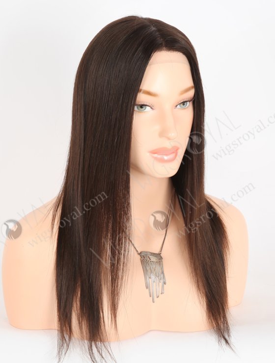 In Stock European Virgin Hair 14" Natural Straight Natural Brown Color Gtipper Wig GRP-08021-27334