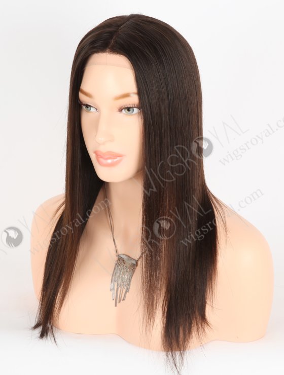 In Stock European Virgin Hair 14" Natural Straight Natural Brown Color Gtipper Wig GRP-08021-27340