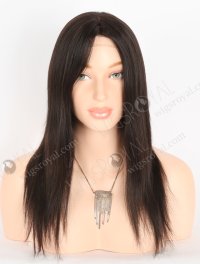 In Stock European Virgin Hair 14" Natural Straight Natural Black Color Gripper Wig GRP-08019