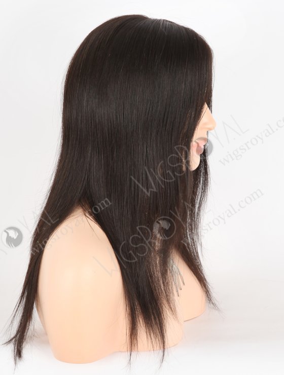 In Stock European Virgin Hair 14" Natural Straight Natural Black Color Gtipper Wig GRP-08019-27319