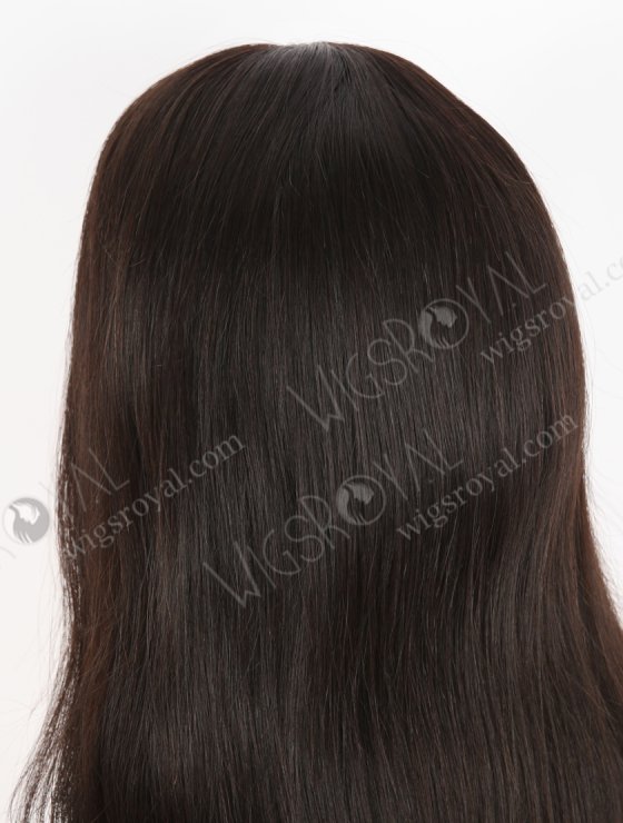 In Stock European Virgin Hair 16" Natural Straight Natural Black Color Silk Top Gripper Wig GRP-08111-27366