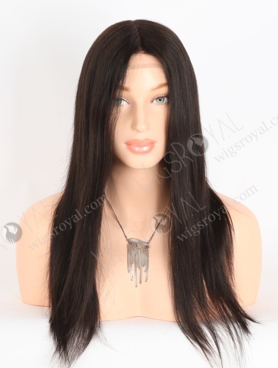 In Stock European Virgin Hair 16" Natural Straight Natural Black Color Gtipper Wig GRP-08020-27476