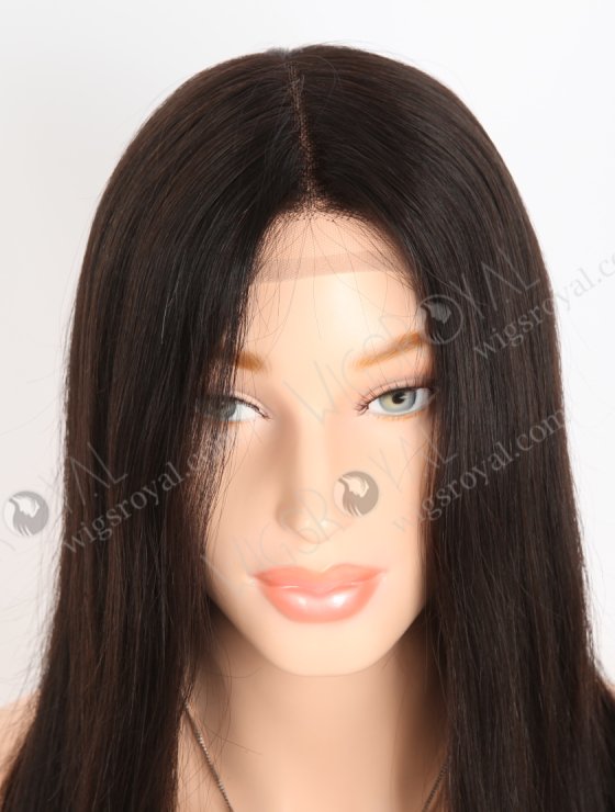 In Stock European Virgin Hair 16" Natural Straight Natural Black Color Gtipper Wig GRP-08020-27477