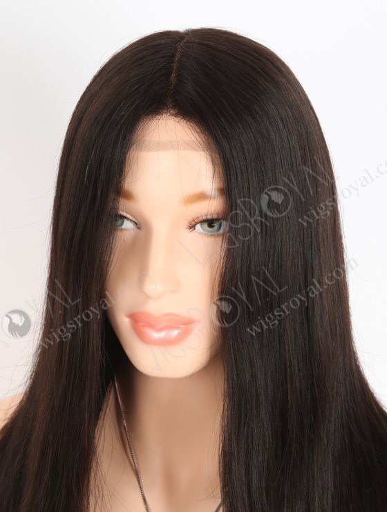 In Stock European Virgin Hair 16" Natural Straight Natural Black Color Gtipper Wig GRP-08020-27479