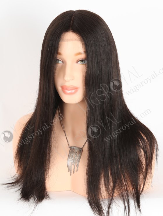 In Stock European Virgin Hair 16" Natural Straight Natural Black Color Gtipper Wig GRP-08020-27478