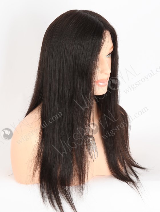 In Stock European Virgin Hair 16" Natural Straight Natural Black Color Gtipper Wig GRP-08020-27480