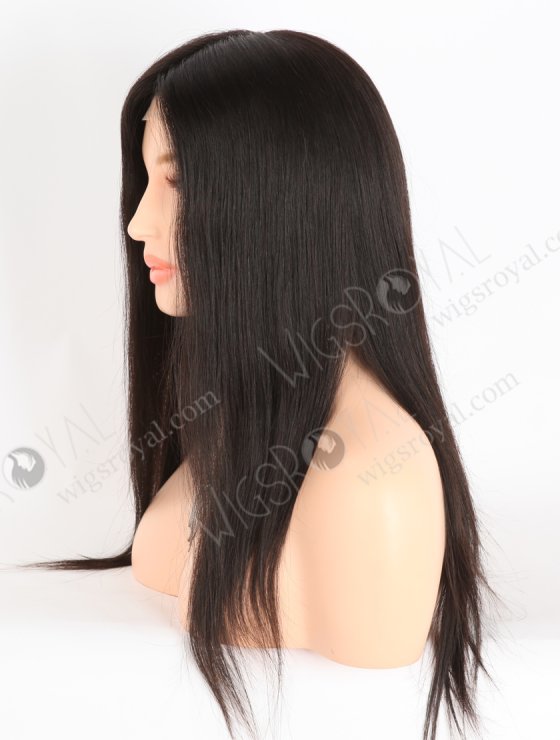 In Stock European Virgin Hair 16" Natural Straight Natural Black Color Gtipper Wig GRP-08020-27481