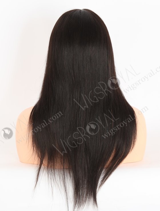 In Stock European Virgin Hair 16" Natural Straight Natural Black Color Gtipper Wig GRP-08020-27485