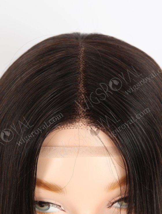 In Stock European Virgin Hair 16" Natural Straight Natural Black Color Gtipper Wig GRP-08020-27484