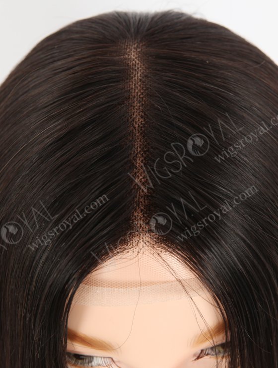 In Stock European Virgin Hair 16" Natural Straight Natural Black Color Gtipper Wig GRP-08020-27486