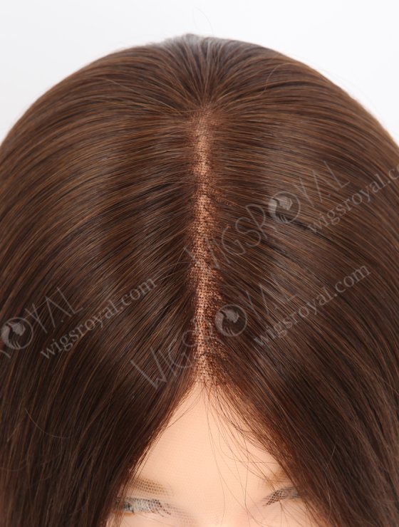 Most Natural Looking Glueless HD Lace Front Wigs | High Quality 16 Inch Straight Brown Human Hair Wigs RLF-08044-27514