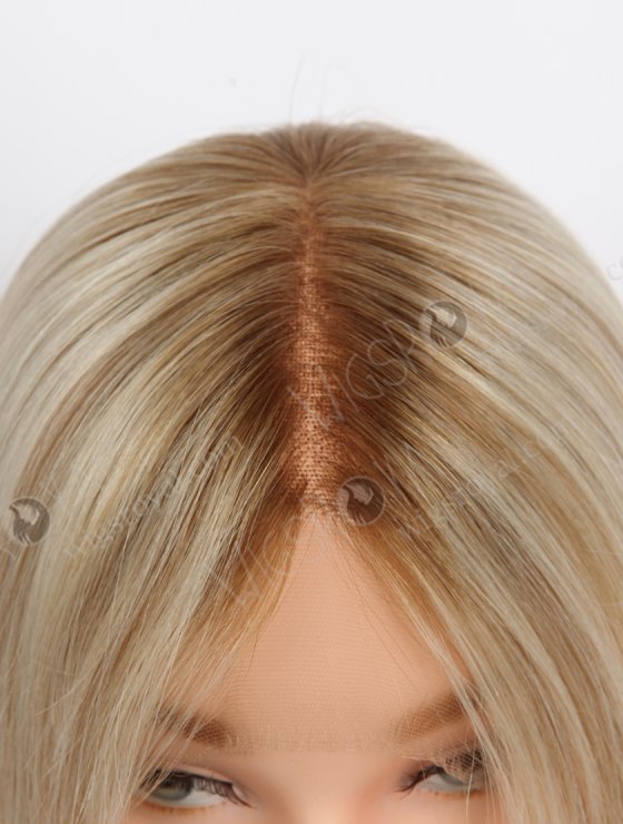 Invisible HD Melting Lace Front Wig 18 Inch Brown Roots Brown European Remy Hair RLF-08043-27516