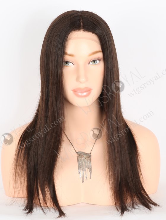 Natural Looking Wigs for Alopecia Best Quality 16 Inch Natural Brown Raw Virgin Hair Medical Gripper Wigs GRP-08022-27543