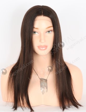Natural Looking Wigs for Alopecia Best Quality 16 Inch Natural Brown Raw Virgin Hair Medical Gripper Wigs GRP-08022