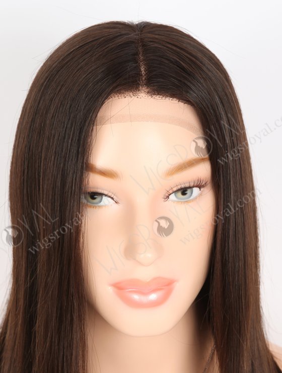 Natural Looking Wigs for Alopecia Best Quality 16 Inch Natural Brown Raw Virgin Hair Medical Gripper Wigs GRP-08022-27544