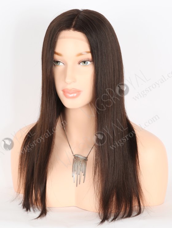 Natural Looking Wigs for Alopecia Best Quality 16 Inch Natural Brown Raw Virgin Hair Medical Gripper Wigs GRP-08022-27546