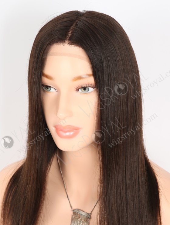 Natural Looking Wigs for Alopecia Best Quality 16 Inch Natural Brown Raw Virgin Hair Medical Gripper Wigs GRP-08022-27545