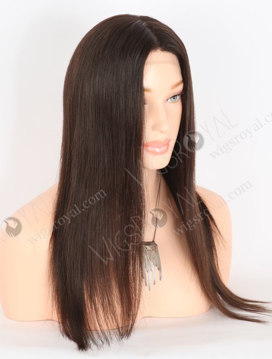 Natural Looking Wigs for Alopecia Best Quality 16 Inch Natural Brown Raw Virgin Hair Medical Gripper Wigs GRP-08022-27548