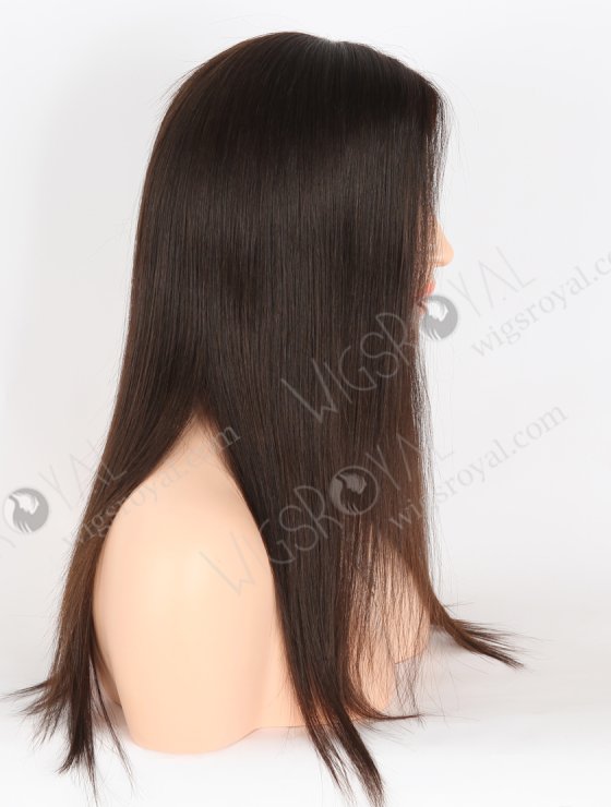 Natural Looking Wigs for Alopecia Best Quality 16 Inch Natural Brown Raw Virgin Hair Medical Gripper Wigs GRP-08022-27549