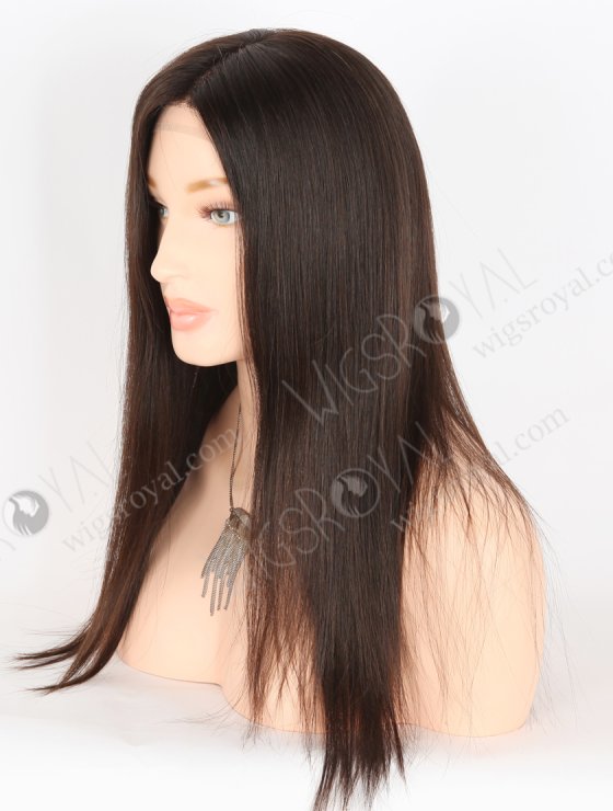 Natural Looking Wigs for Alopecia Best Quality 16 Inch Natural Brown Raw Virgin Hair Medical Gripper Wigs GRP-08022-27551