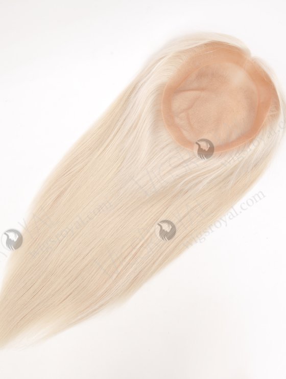 Custom Fine European Hair Mono Topper With Thin Skin Perimeter For Women WR-TC-095-27590