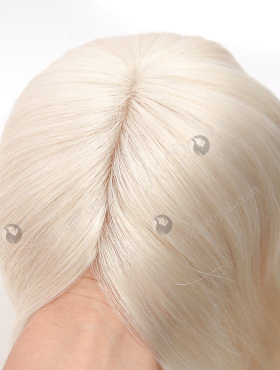 Custom Fine European Hair Mono Topper With Thin Skin Perimeter For Women WR-TC-095-27589