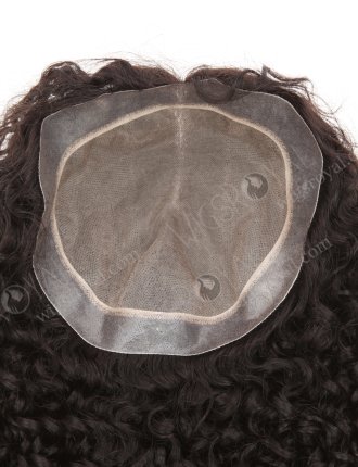All One Length Fine European Hair Mono Base With PU around Perimeter Topper WR-TC-093