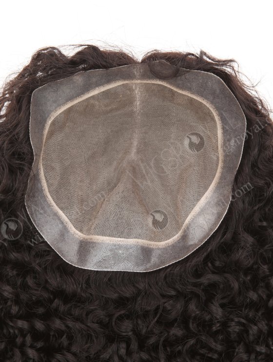 All One Length Fine European Hair Mono Base With PU around Perimeter Topper WR-TC-093-27569