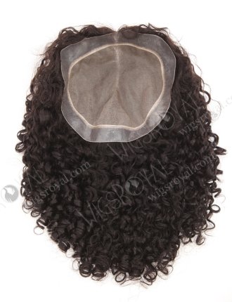 All One Length Fine European Hair Mono Base With PU around Perimeter Topper WR-TC-093
