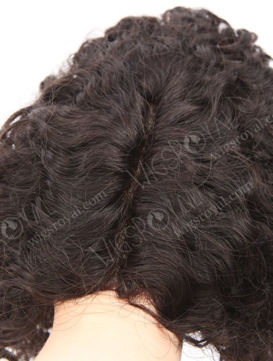 All One Length Fine European Hair Mono Base With PU around Perimeter Topper WR-TC-093-27574