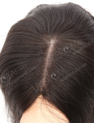 Silk Base With Fish Net Hair Topper Indian Virgin All One Length Fine Hair Pieces WR-TC-094