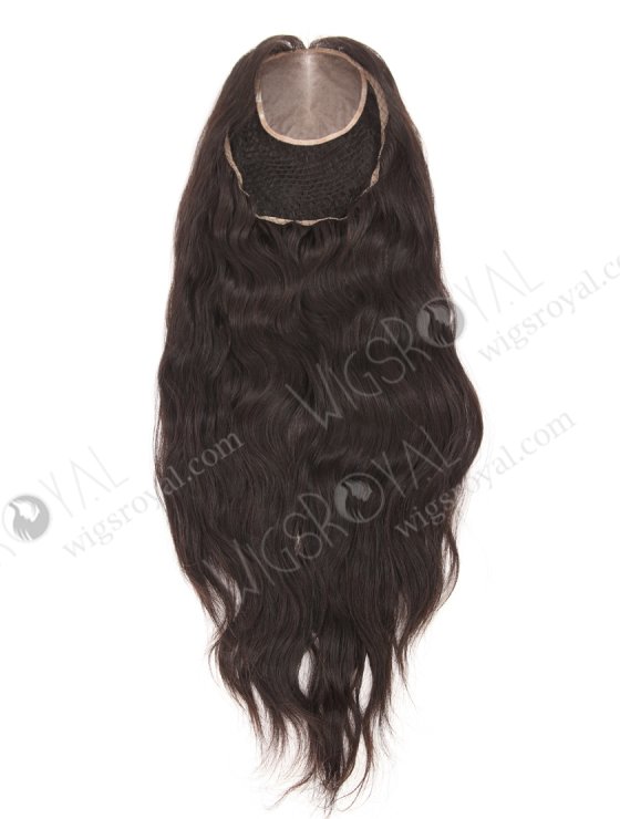 Silk Base With Fish Net Hair Topper Indian Virgin All One Length Fine Hair Pieces WR-TC-094-27582