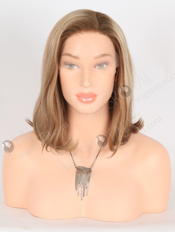 Gorgeous 10 Inch Bob Wig Darker Roots Brown Hair with Blonde Highlights GRD-08031-27642