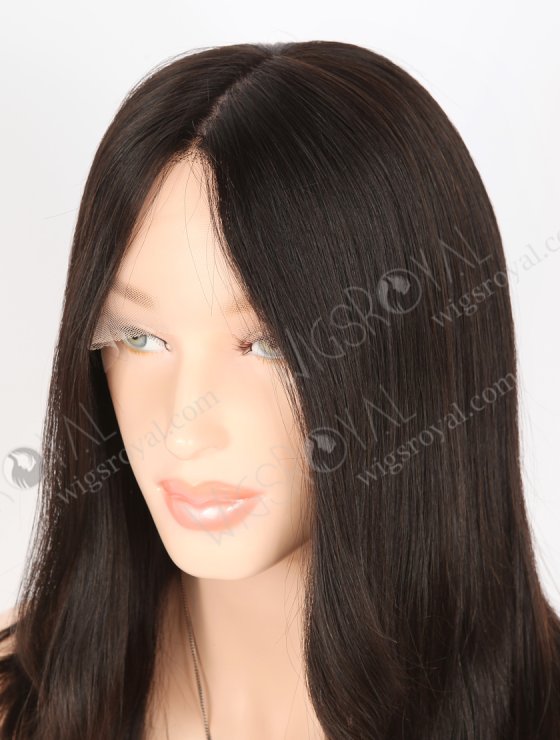 Realistic 12 Inch Double Drawn Natural Color Hair Silk Top Wigs for Women with Thinning Hair GRD-08034-27689