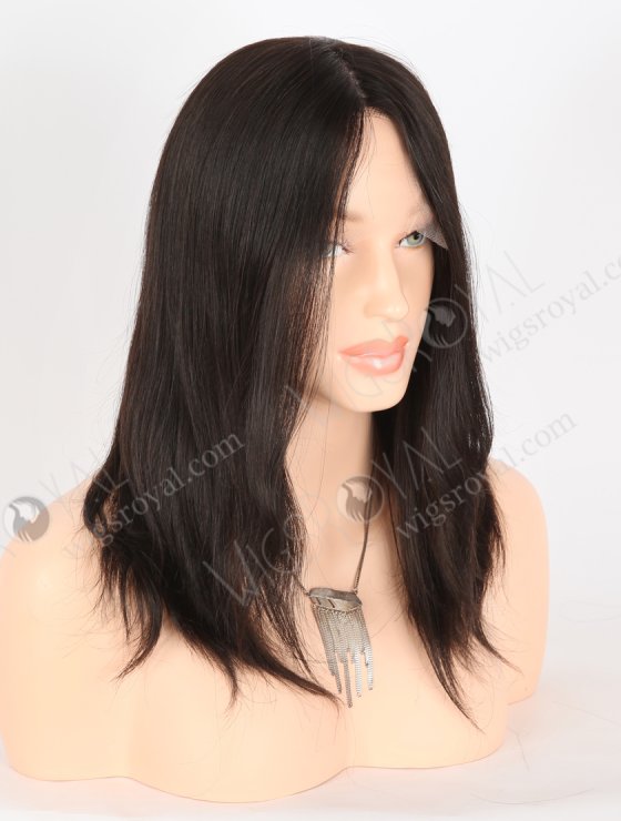 Realistic 12 Inch Double Drawn Natural Color Hair Silk Top Wigs for Women with Thinning Hair GRD-08034-27691