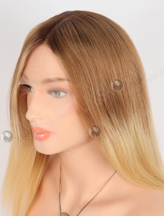 Realistic Human Hair Wigs Caucasiaon 12 Inch Brown to Blonde Ombre Wigs for Small Heads GRD-08029-27614