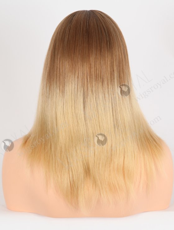 Realistic Human Hair Wigs Caucasiaon 12 Inch Brown to Blonde Ombre Wigs for Small Heads GRD-08029-27613