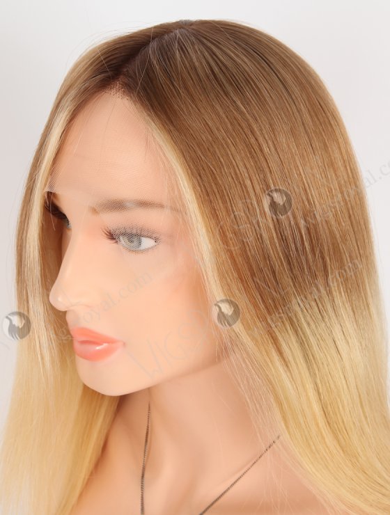 Realistic Human Hair Wigs Caucasiaon 12 Inch Brown to Blonde Ombre Wigs for Small Heads GRD-08029-27623