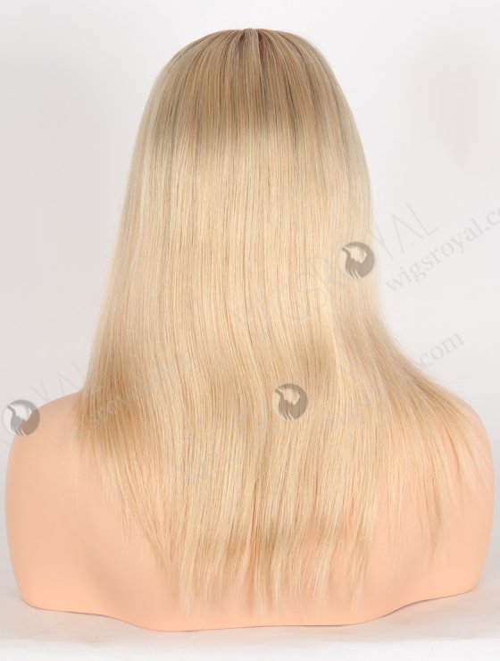 Realistic Shoulder Length Brown Roots Blonde Hair Wigs for Women with Thinning Hair GRD-08030-27636