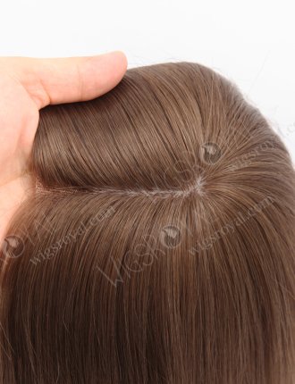 Premium Color European Hair Hand Tied Silk Base With Lace Frontal Toppers WR-TC-096