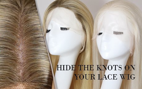 Blonde White Color Hide Knots Silk Top Full Lace Wig For White Women