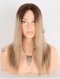 Best Quality Ombre Human Hair Wigs for Hair Loss 14 Inch Full Hand Tied Silk Top Glueless Cap GRD-08028