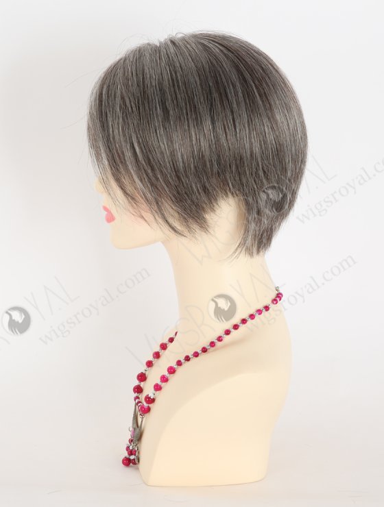 Pixie Cut Wigs Lace Part Pre Plucked Grey Color Short Wigs For Women WR-CLF-064-27785