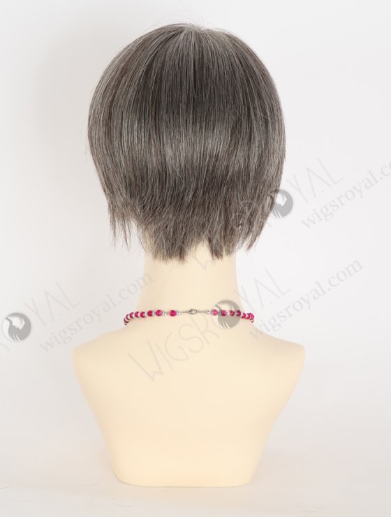 Pixie Cut Wigs Lace Part Pre Plucked Grey Color Short Wigs For Women WR-CLF-064-27787