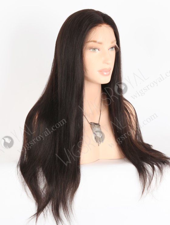 In Stock Brazilian Virgin Hair 22" Straight Natural Color Full Lace Wig FLW-04273-27803