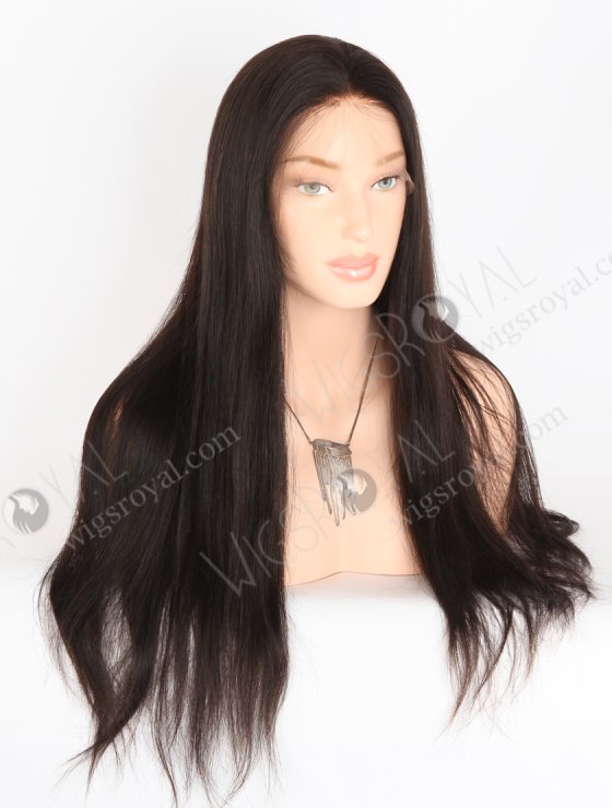 In Stock Brazilian Virgin Hair 22" Straight Natural Color Full Lace Wig FLW-04273-27804