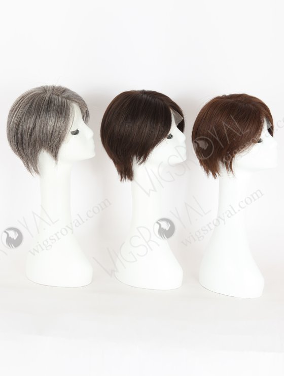 Natural Dark Brown Color Pixie Cut Wig Lace Front Human Hair Wig For Women WR-CLF-063-27826