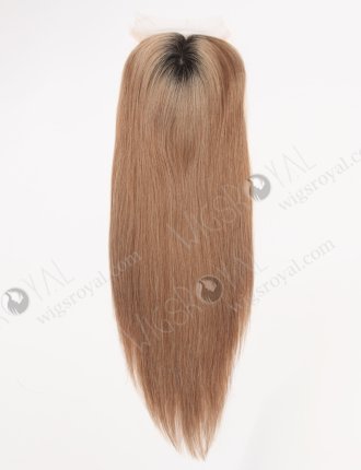 All One Length Silk Top Full Hand Tied Lace Topper With Ombre Color WR-TC-097