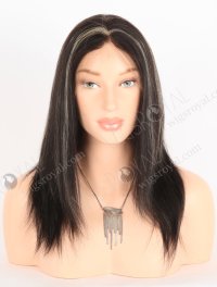 In Stock Indian Remy Hair 14" Light Yaki 1b/27# Highlights Color Full Lace Wig FLW-01162