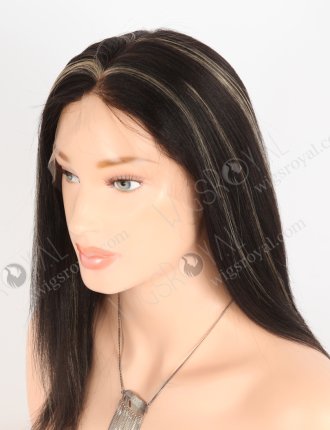 In Stock Indian Remy Hair 14" Light Yaki 1b/27# Highlights Color Full Lace Wig FLW-01162